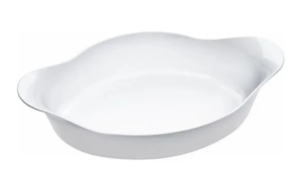 [2475] Assadeira Opaline Oval Média 1 L, cx. 6