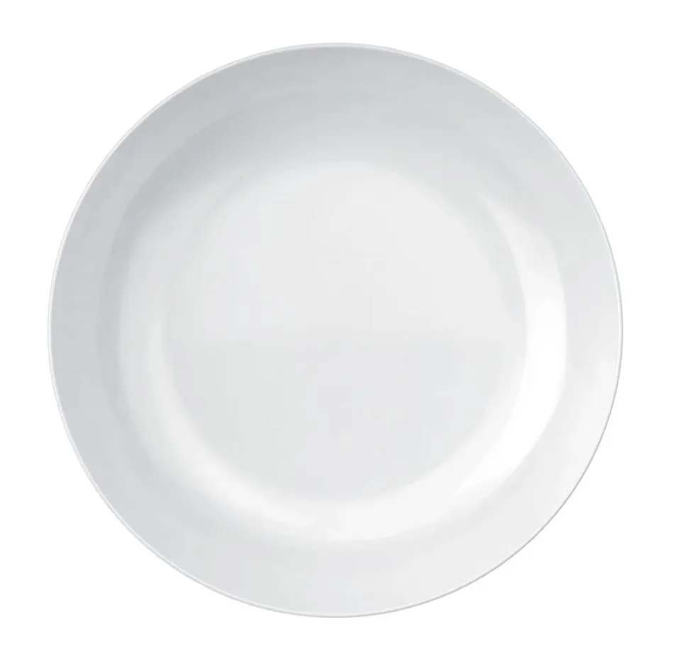 [1663] Prato Opaline Blanc Raso 27 cm, peso controlado, 500 gr, cx. 12